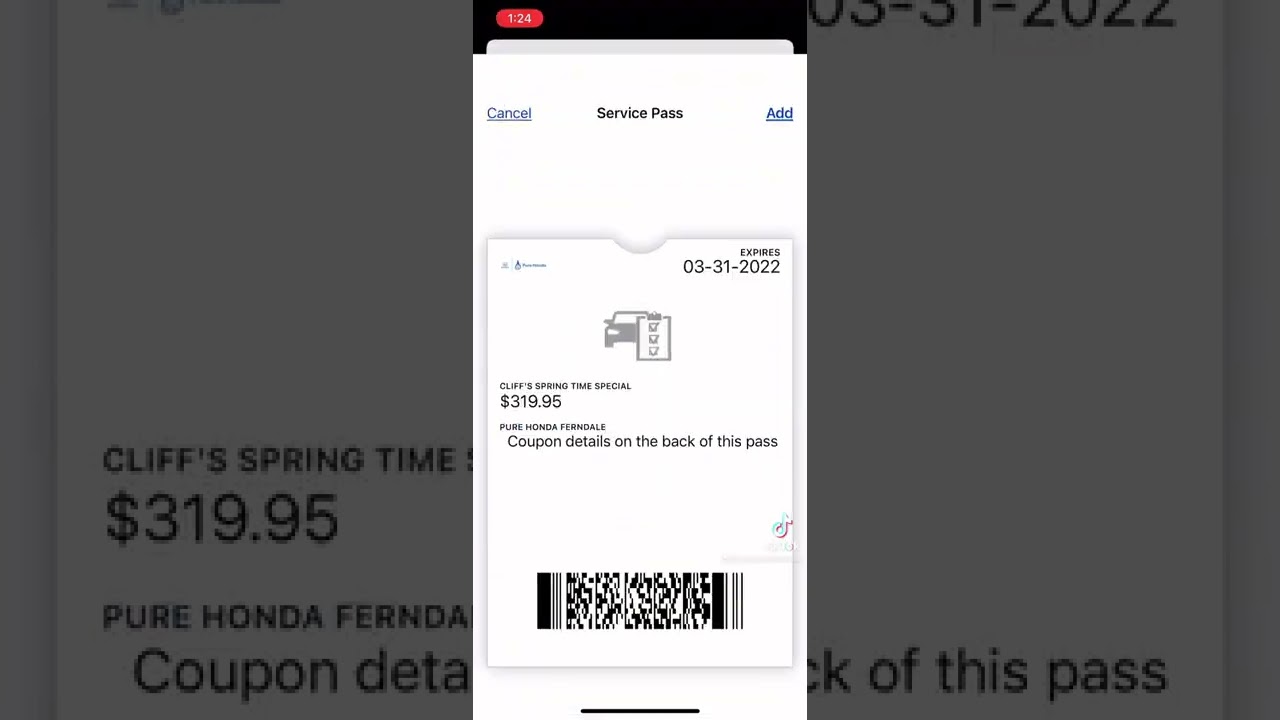 How to Add Pure Honda Coupons to your Apple Wallet!