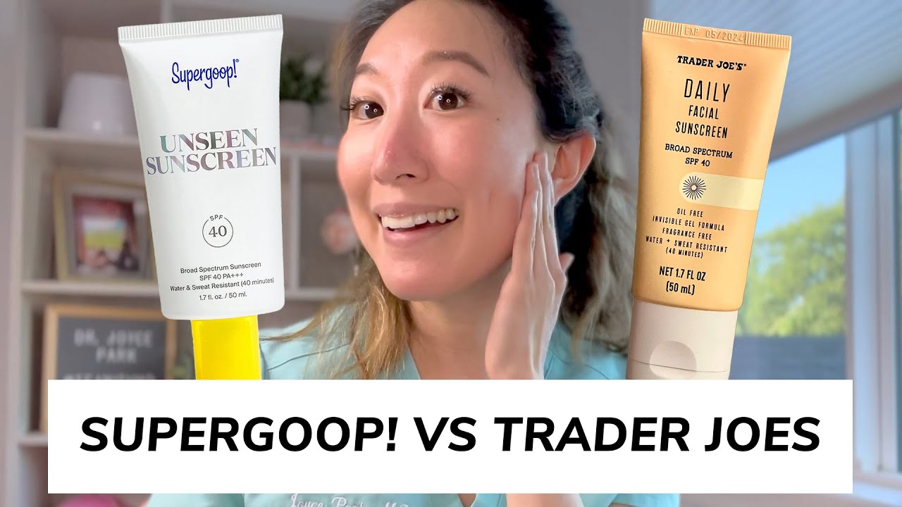 SUPER-DUPE from Trader Joe's for the Supergoop! Unseen Sunscreen | Comparison and Review