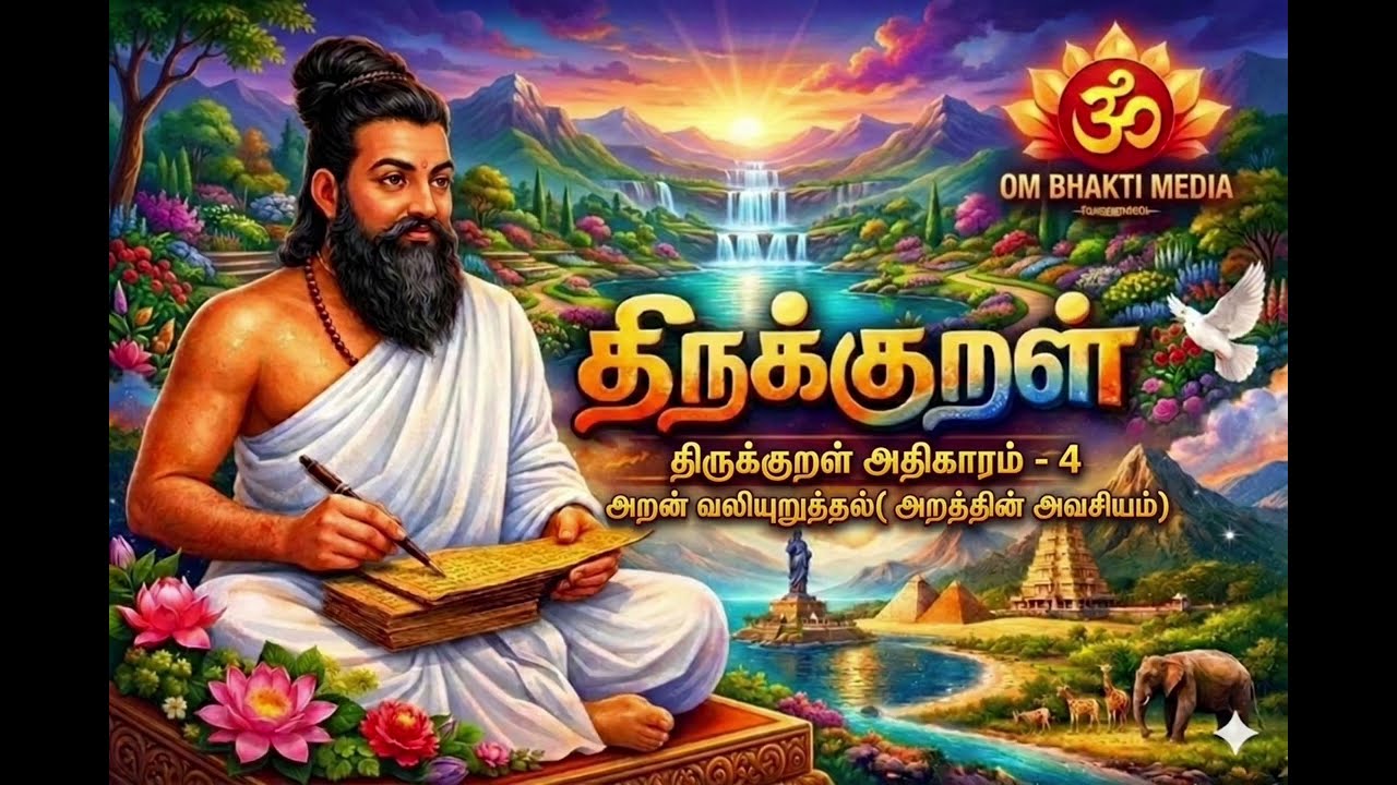''திருக்குறள் அதிகாரம் - 4 அறன் வலியுறுத்தல்( அறத்தின் அவசியம்)✨️🪷🪷🪷🙏🙏🙏