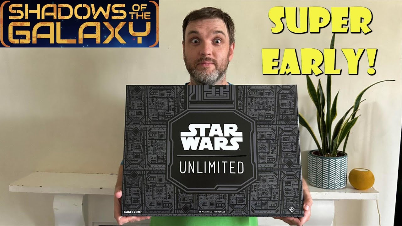 SUPER EARLY Shadows of the Galaxy Opening! BIG Stars Wars Unlimited Opening!