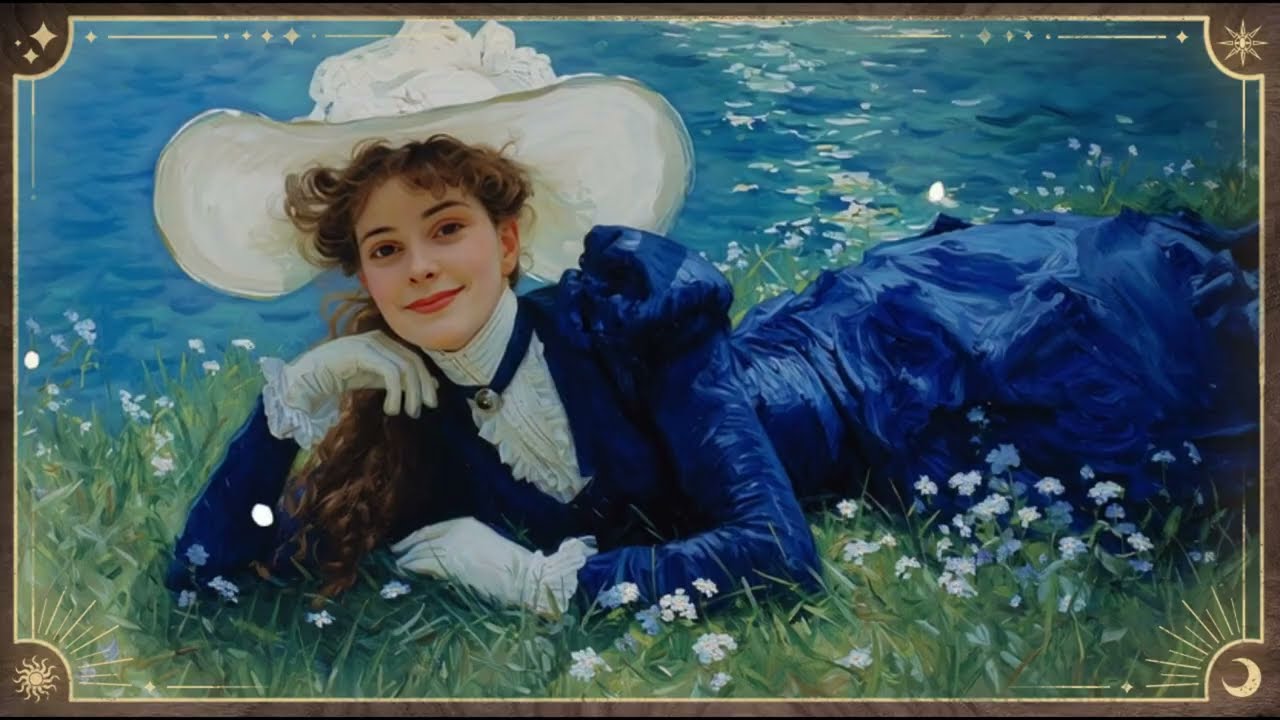 EMOTIONAL Visual Poem | Soft Focus Serenity - Claude Monet Style [art, beauty, love, piano music, ]