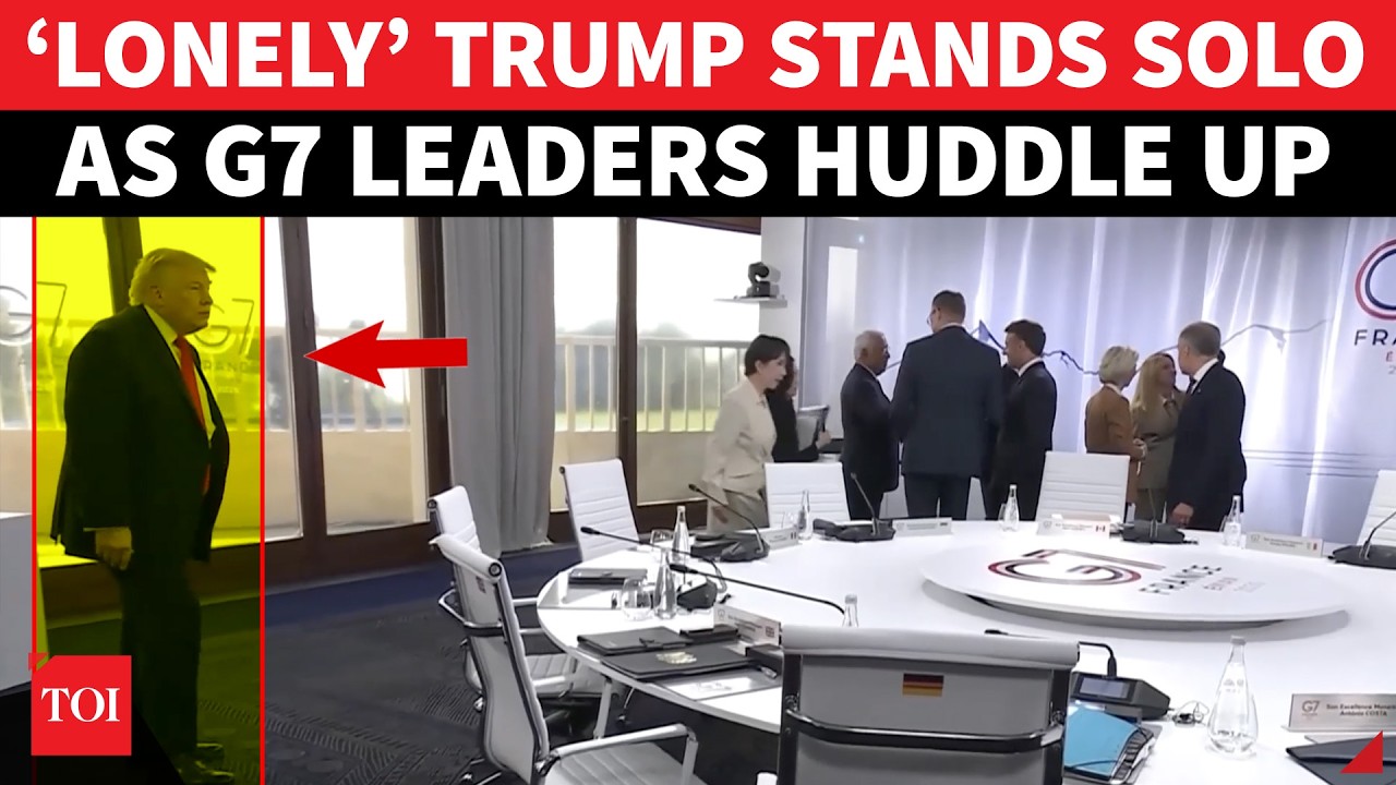 AWKWARD! Trump Left Standing Alone As G7 Leaders Huddle And Laugh In Brutal Viral Photo | France