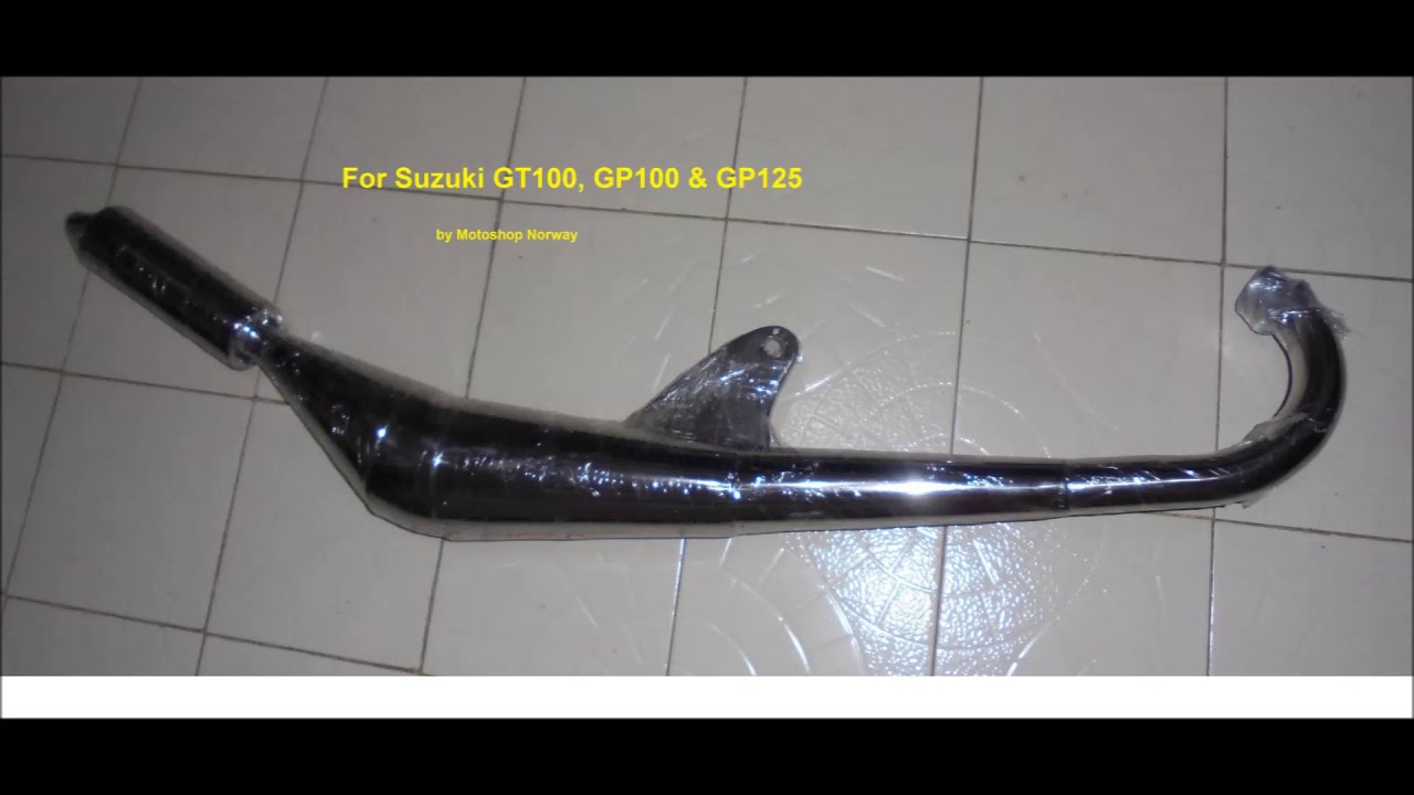 Suzuki 100 racing exhaust for GT100, GP100 & GP125