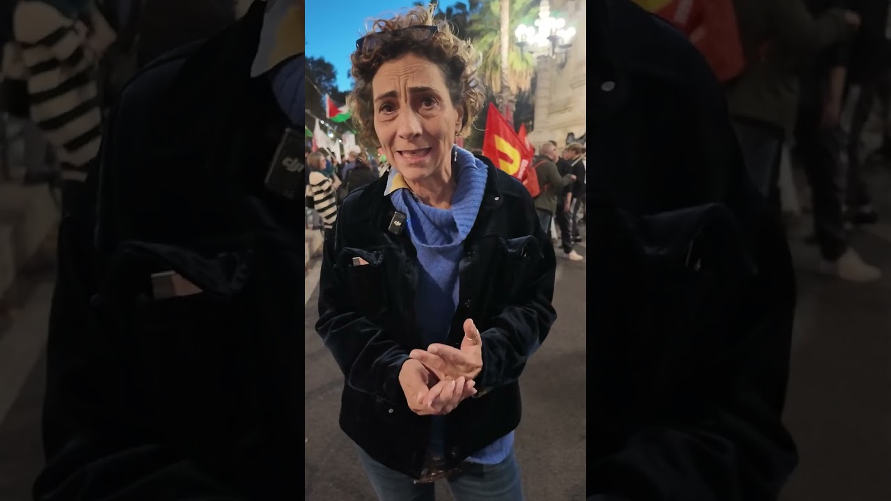 Roma 4.Nov.2025                       Interv. Roberta Leoni.          Presidio davanti al MIM.