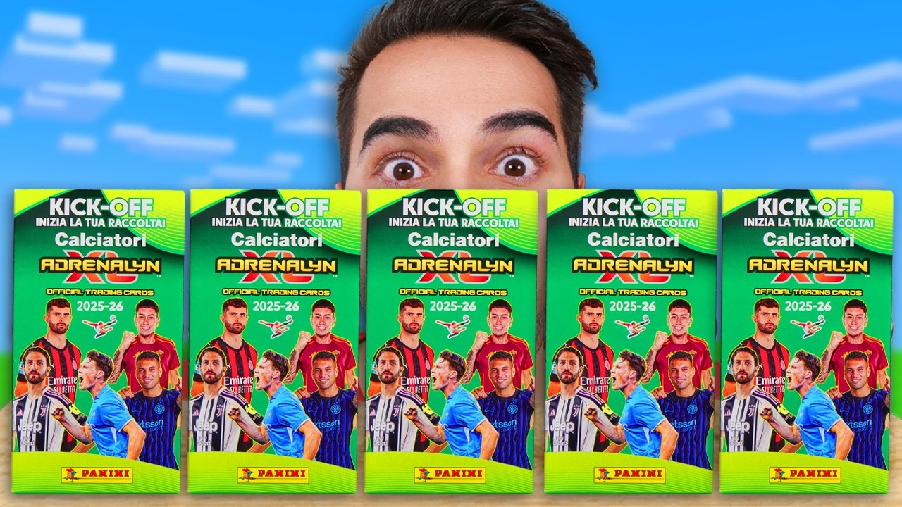 APRO 5 MINI BOX DI CARTE DEL CALCIO ADRENALYN SERIE A