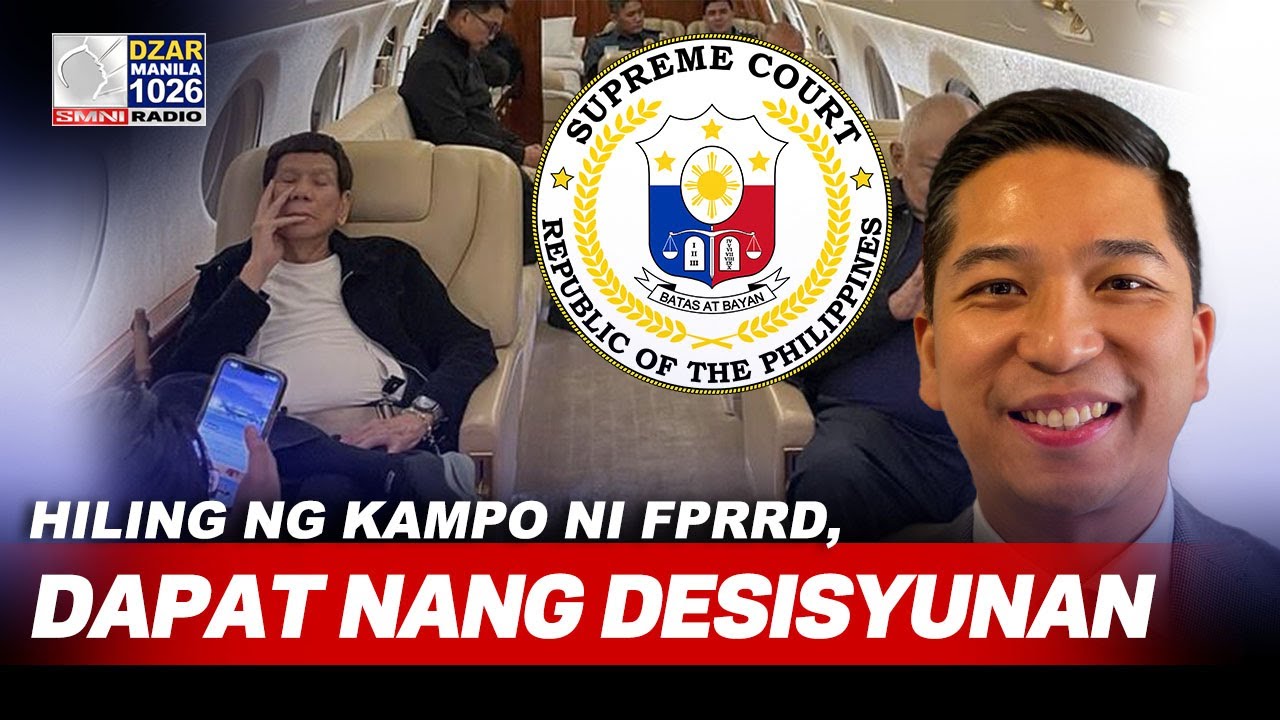 Hiling ng kampo ni FPRRD, dapat nang desisyunan — Atty. Panelo Jr. sa SC
