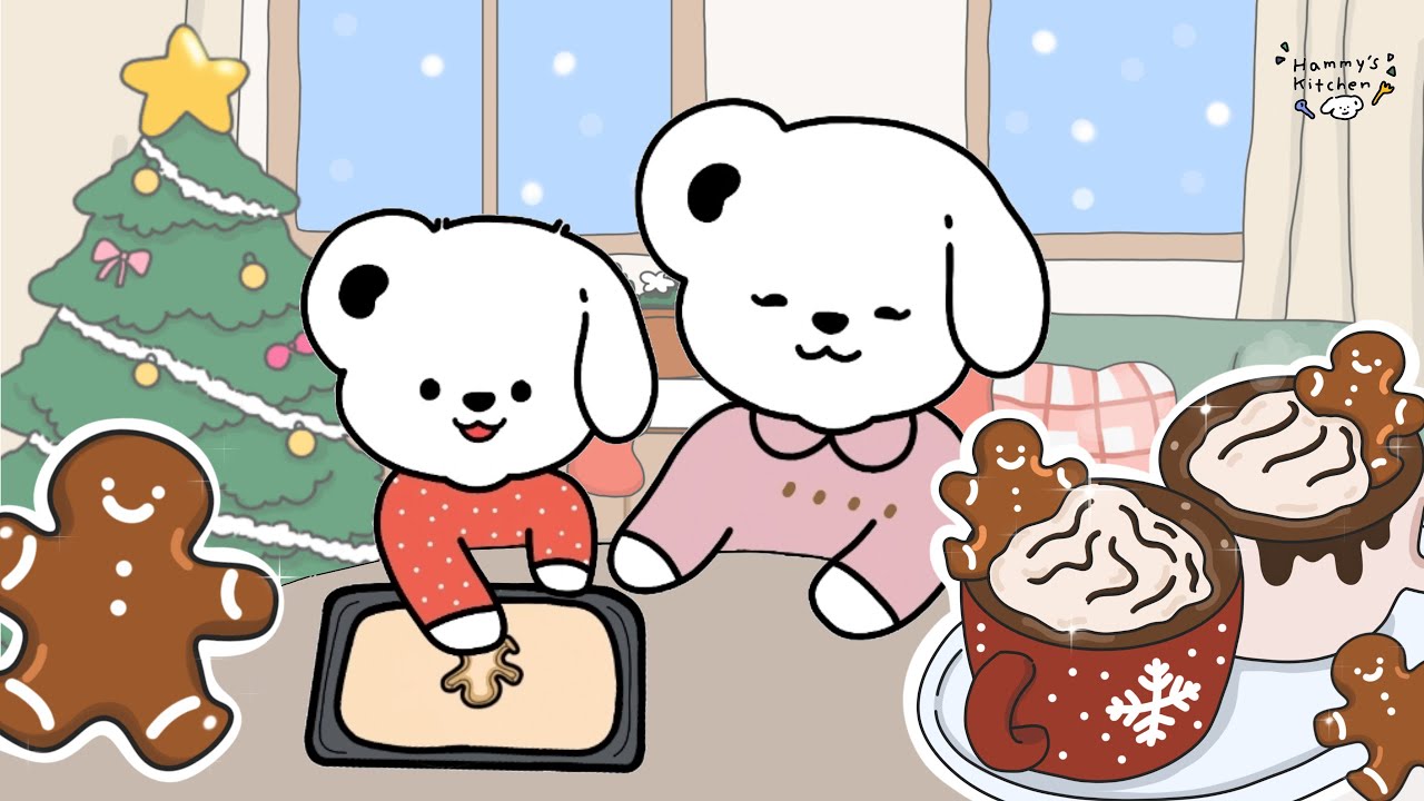 gingerbread cookies hammy kitchen animation