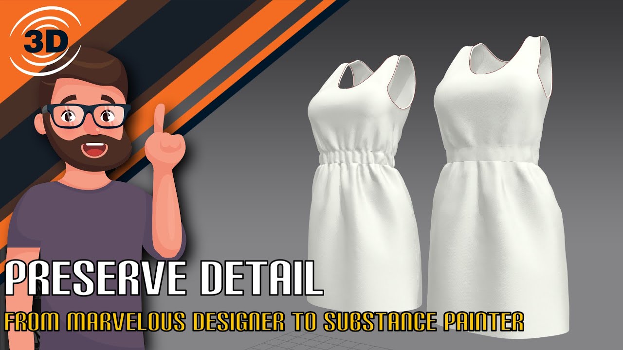 Bake Marvelous Designer Mesh  in Substance Painter