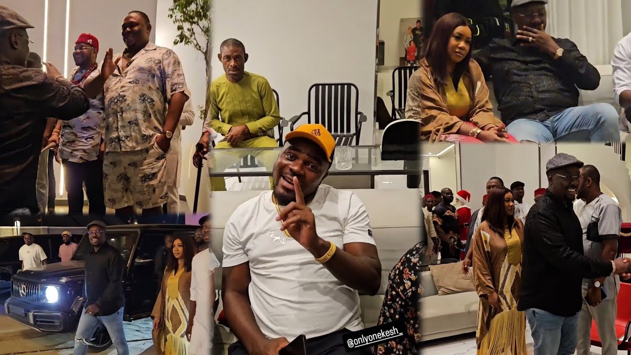 Obi Cubana & Kanayo O Kanayo At Vintage Interior Luxury Mansion In Mbaise With Other Billionaires