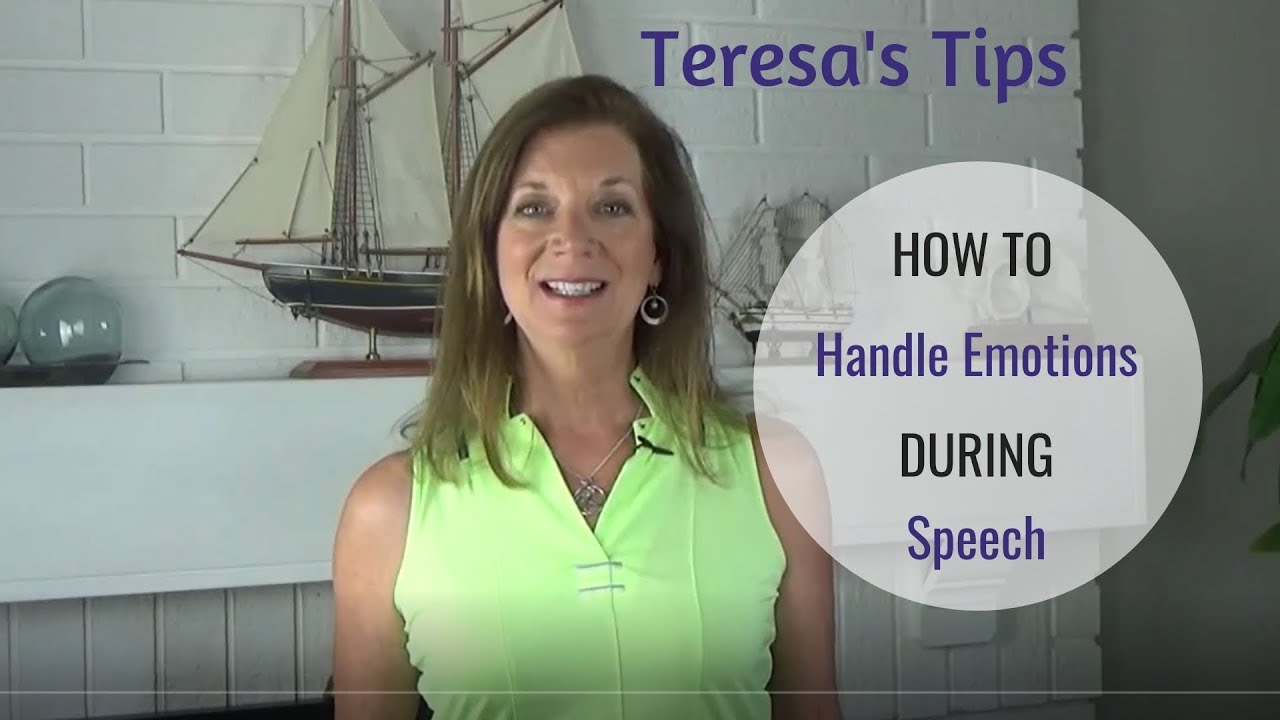 How to handle emotions during speech