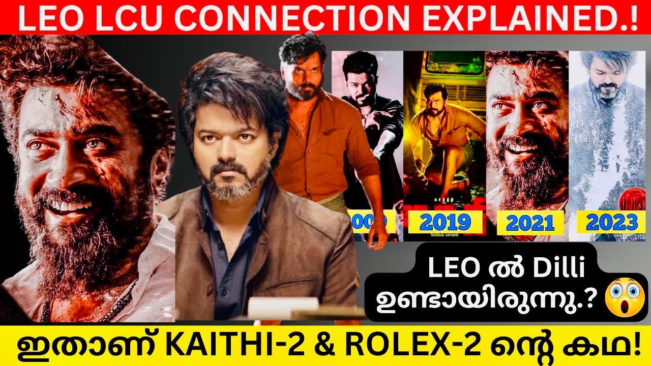 ROLEX ലിയോ ടെ അനിയൻ 🔥 | Kaithi-2 Rolex-2 story | LEO LCU Connection Malayalam | Dilli Leo decoding