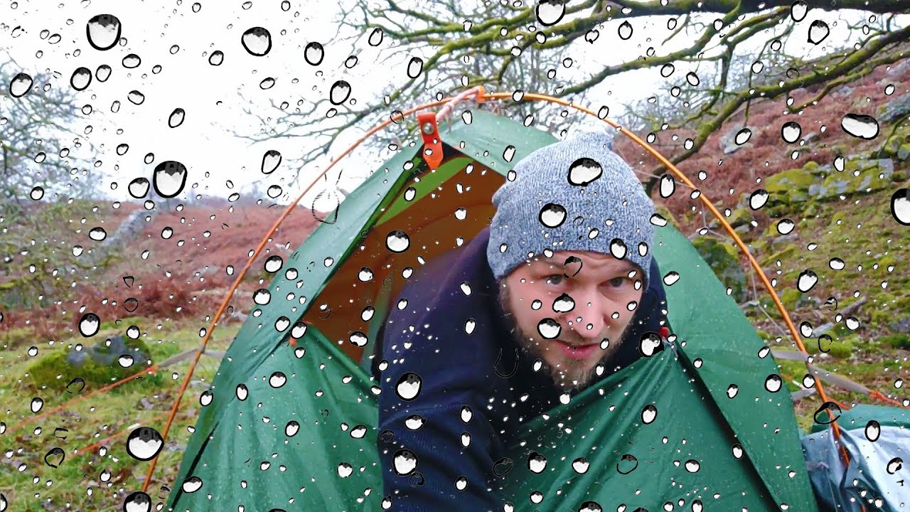 Post Pub Rainy Woodland Stealth Wild Camping
