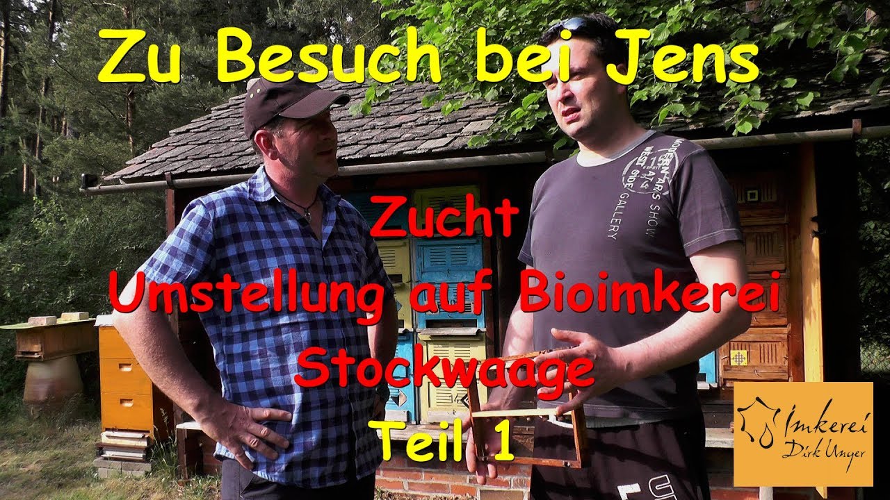 Zu Besuch bei Jens: - Zucht - Umstellung auf Bioimkerei - Stockwaage  Teil 1