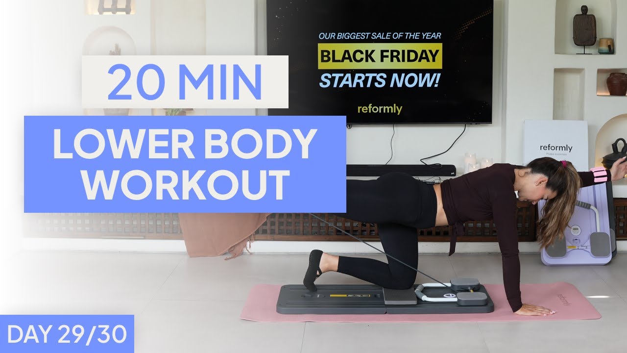 20-Minute Lower Body Pilates Board Workout | Reformly Challenge | DAY 29