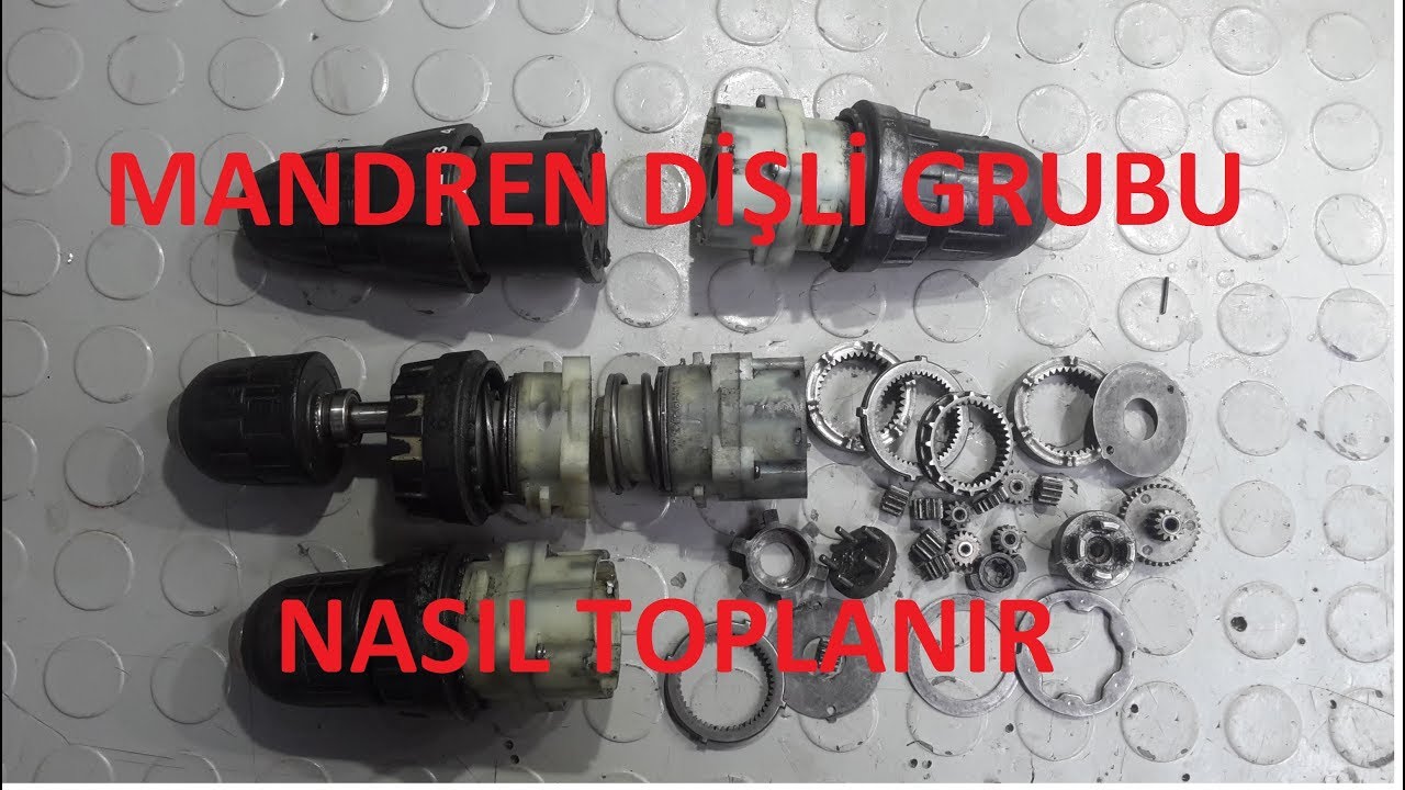 Şarjlı Matkap Mandreni Dişli Grubu Nasıl Sökülür Bakımı Nasıl Yapılır- HD Video