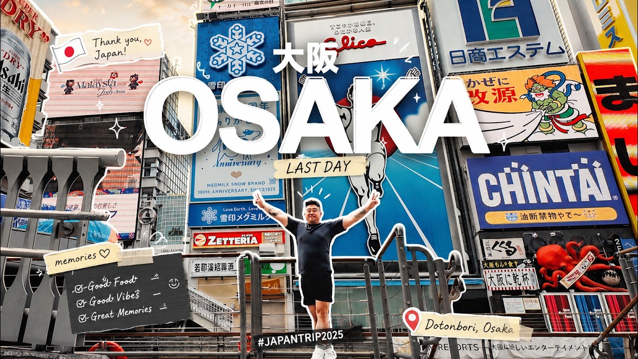 Last Day di OSAKA | Jalan-Jalan santai & Shopping di Shinsaibashi & Dotonbori