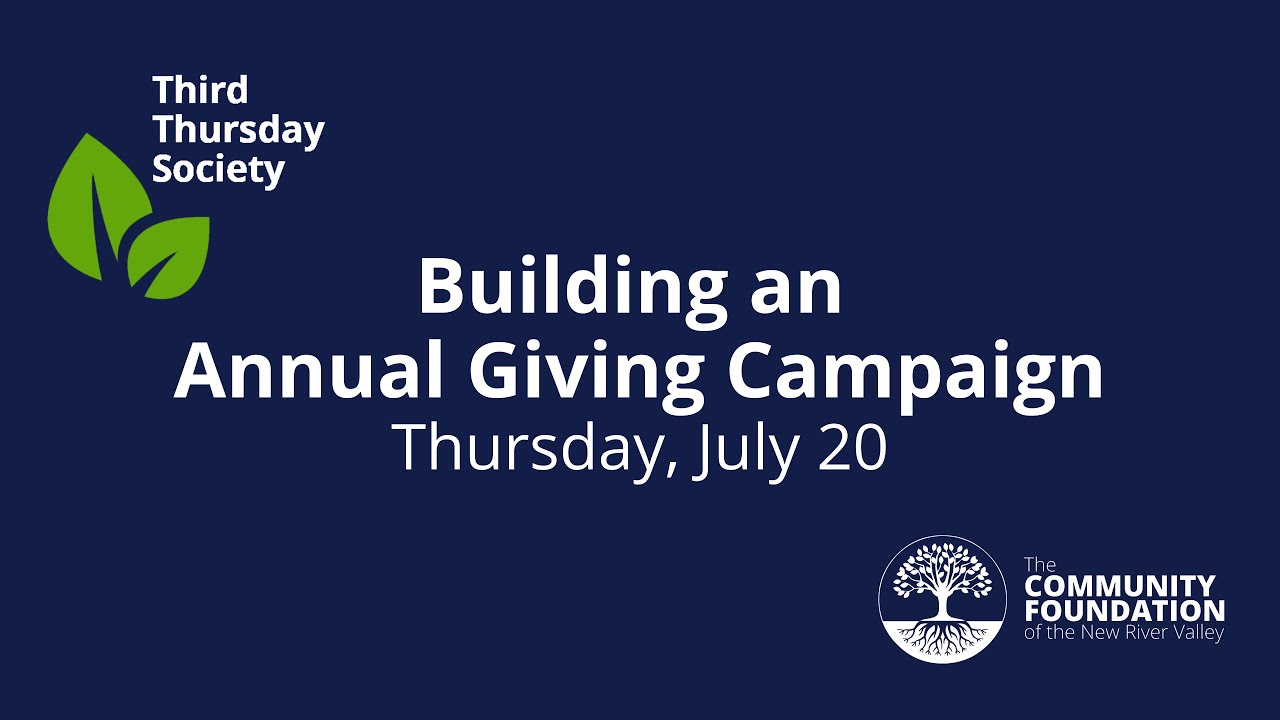 Third Thursday: Building an Annual Giving Campaign
