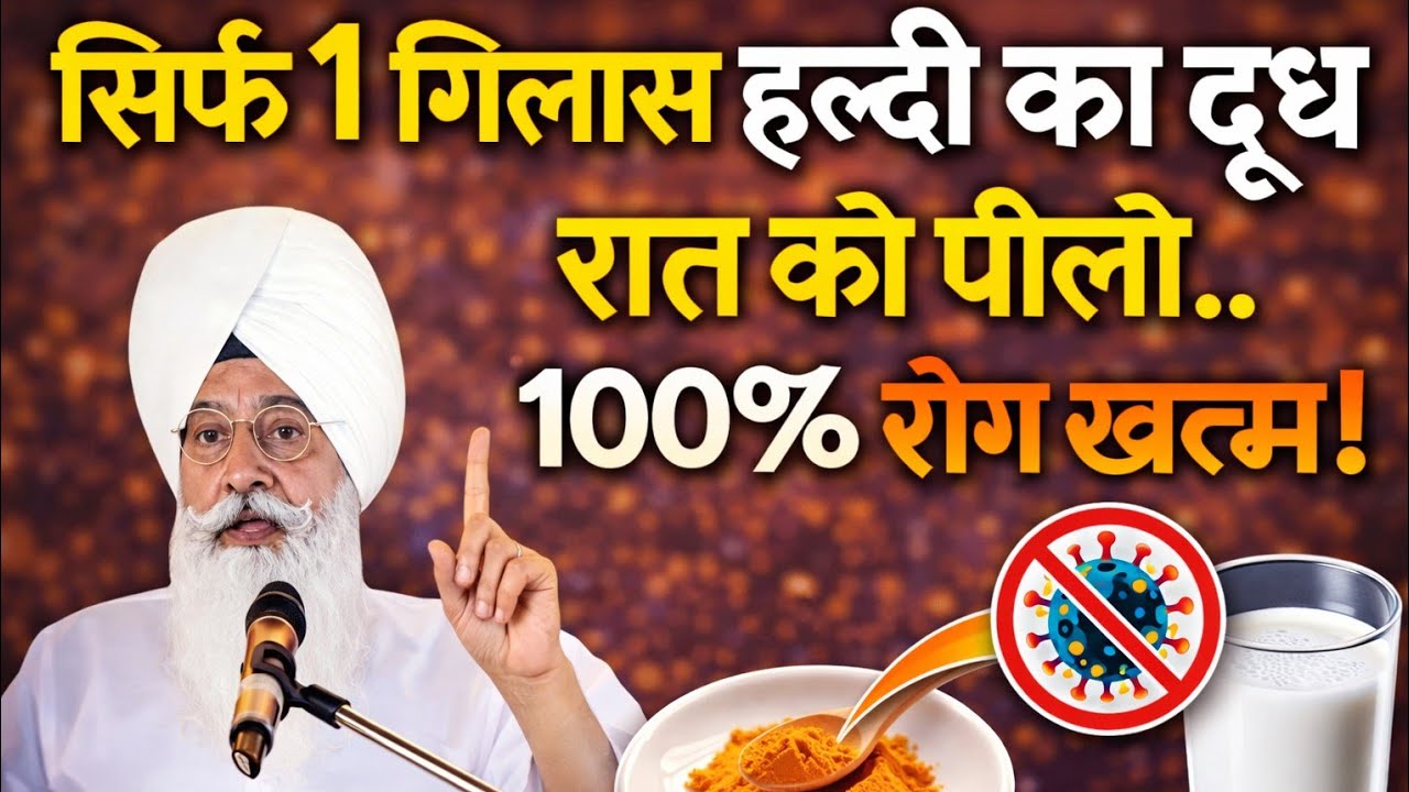 सतगुरु ने बताया सिर्फ एक गिलास हल्दी का दुख रात को पी लो || 100% रोग दूर हो जाएंगे ✅ #rssbsakhi 