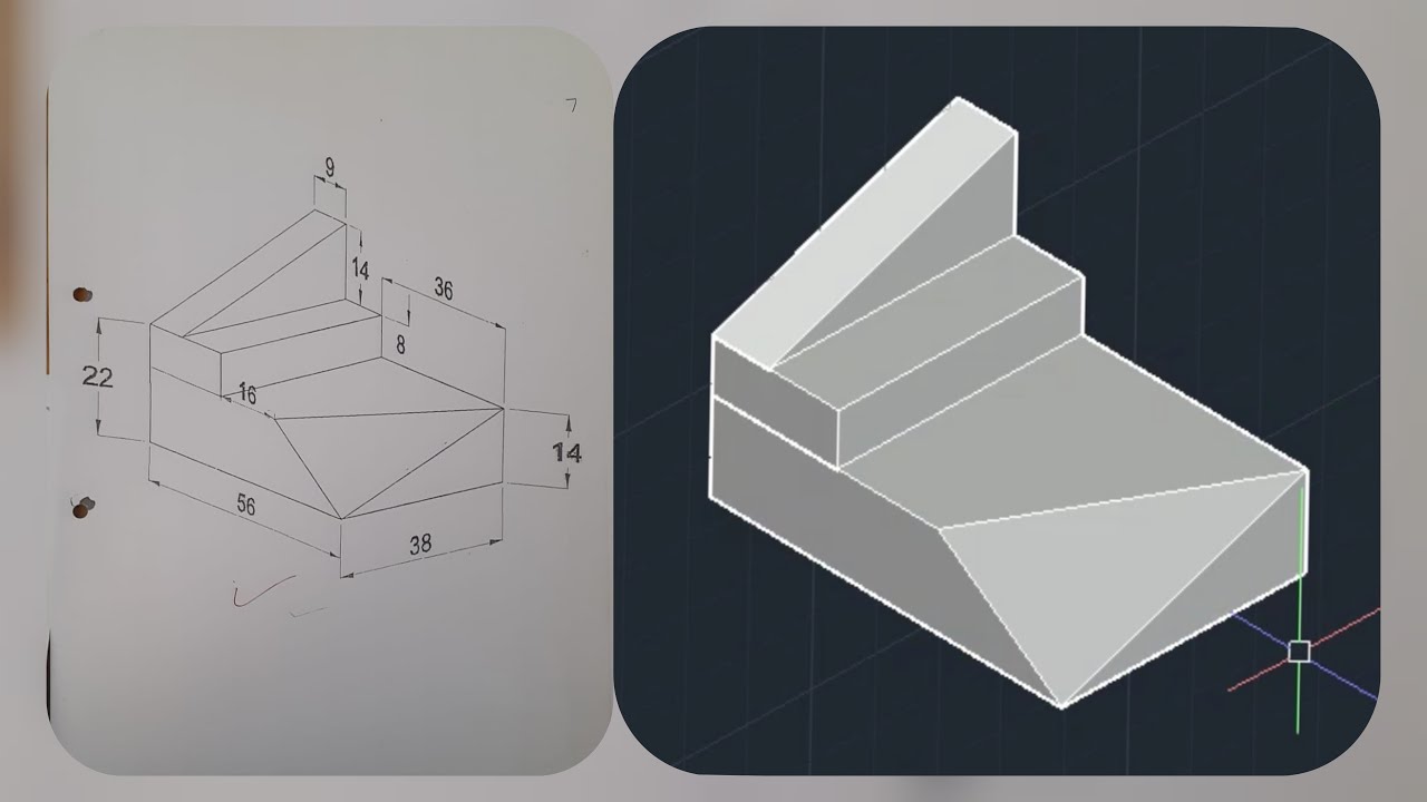 HOW TO CUTTING SURFACE OF 3D OBJECT IN AutoCAD || HOW TO MAKE RAMP OR INCLINED SURFACES IN AutoCAD||