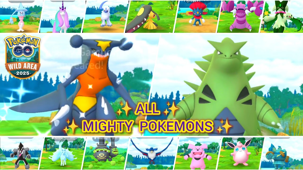 Pokemon Go Wild Area 2025 All MIGHTY POKEMONS Encounter In#pokemongo #gowildarea #mightypokemon