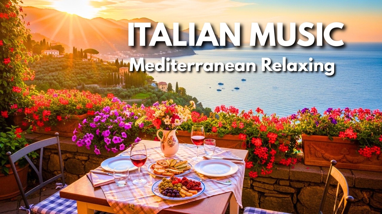 🌊 Italian Coastal Serenity 🇮🇹 Relaxing 4K Amalfi Coast Villages & Lake Como Shores 🎶 Mediterrane