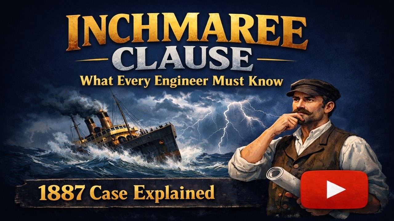 Chief engineer oral exam question answered. How to Explain the Inchmaree Clause.