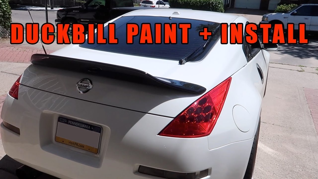 Drift Dialects V2 Duckbill Wing - Paint & Install on 350Z
