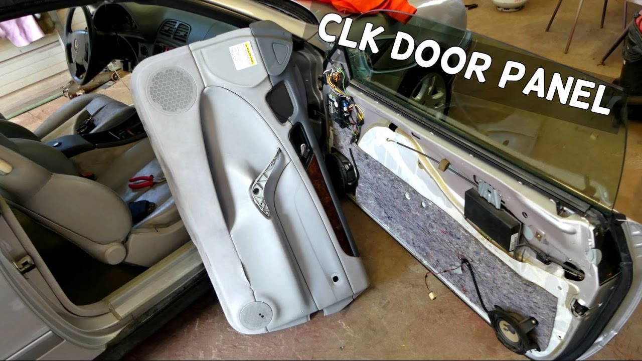 MERCEDES W208 CLK FRONT DOOR PANEL REMOVAL REPLACEMENT CLK320 CLK430 CLK230 CLK200