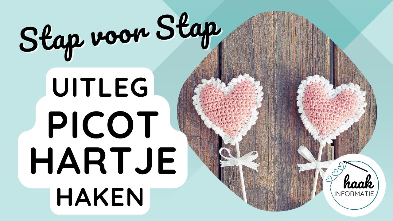 Haakpatroon Picot Hartje | Hartje Haken | Haakinformatie.nl