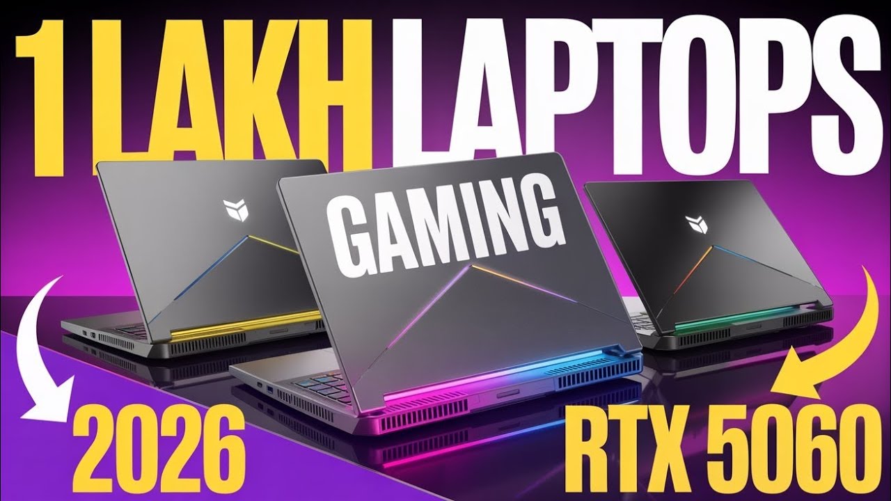 PC or Laptop😍Best Gaming Laptop Under 1 Lakh For 2026🔥Best Gaming Laptop With RTX 5060 Under 1 Lakh