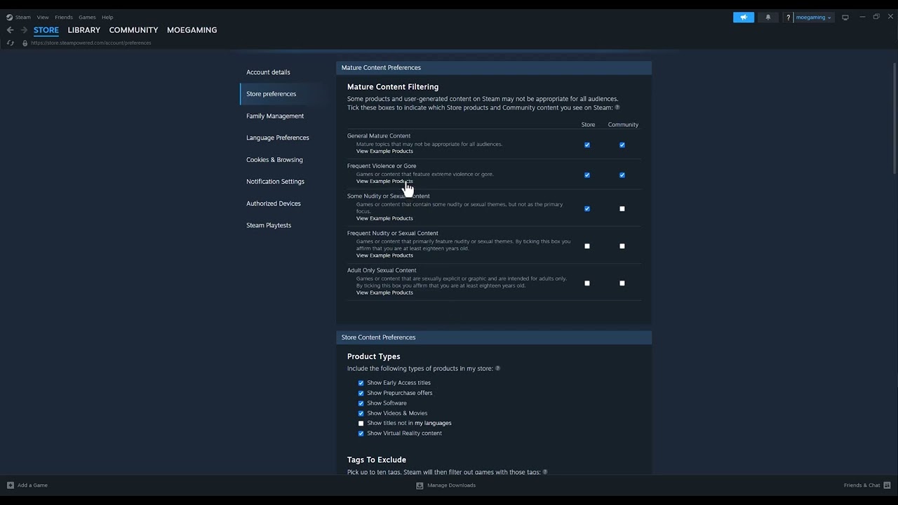 Как исправить отсутствие игр в магазине Steam