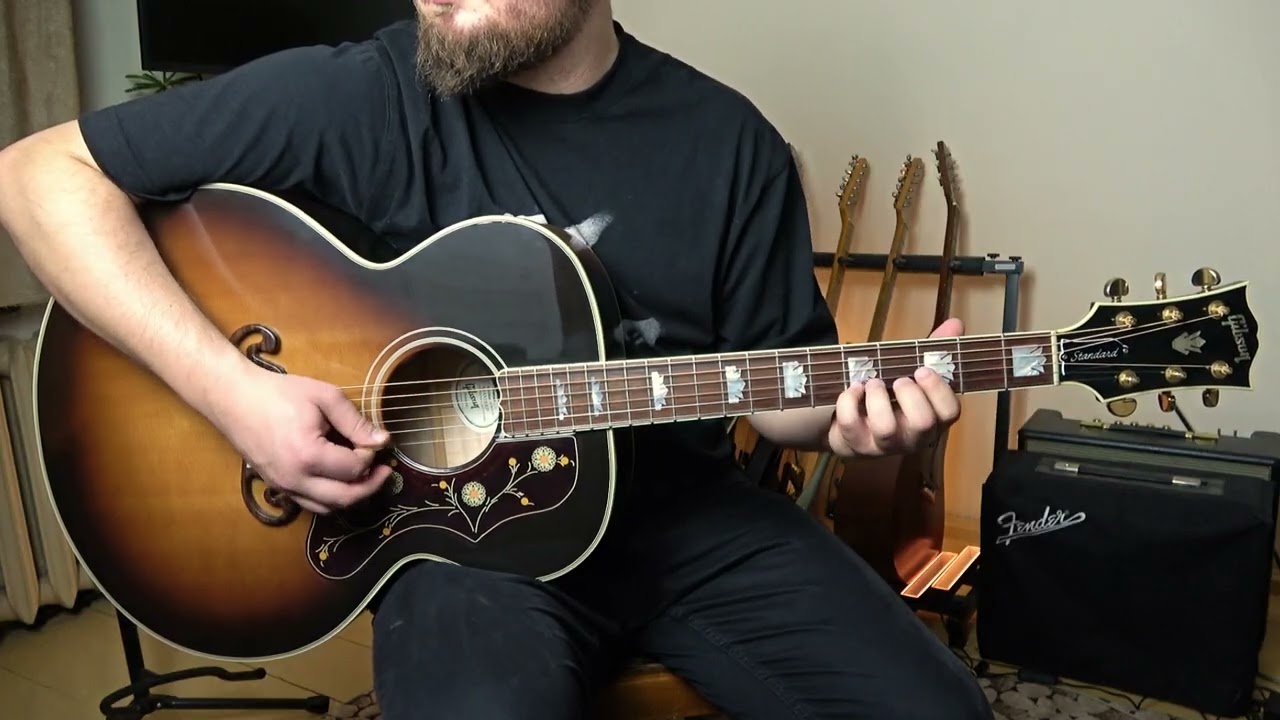 Bonaparte Crossing the Rhine on Gibson Sj200