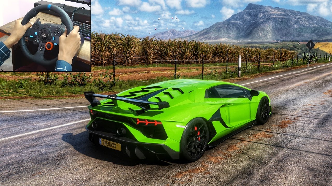 1250HP Lamborghini Aventador SVJ | Forza Horizon 5 | Logitech g29 gameplay