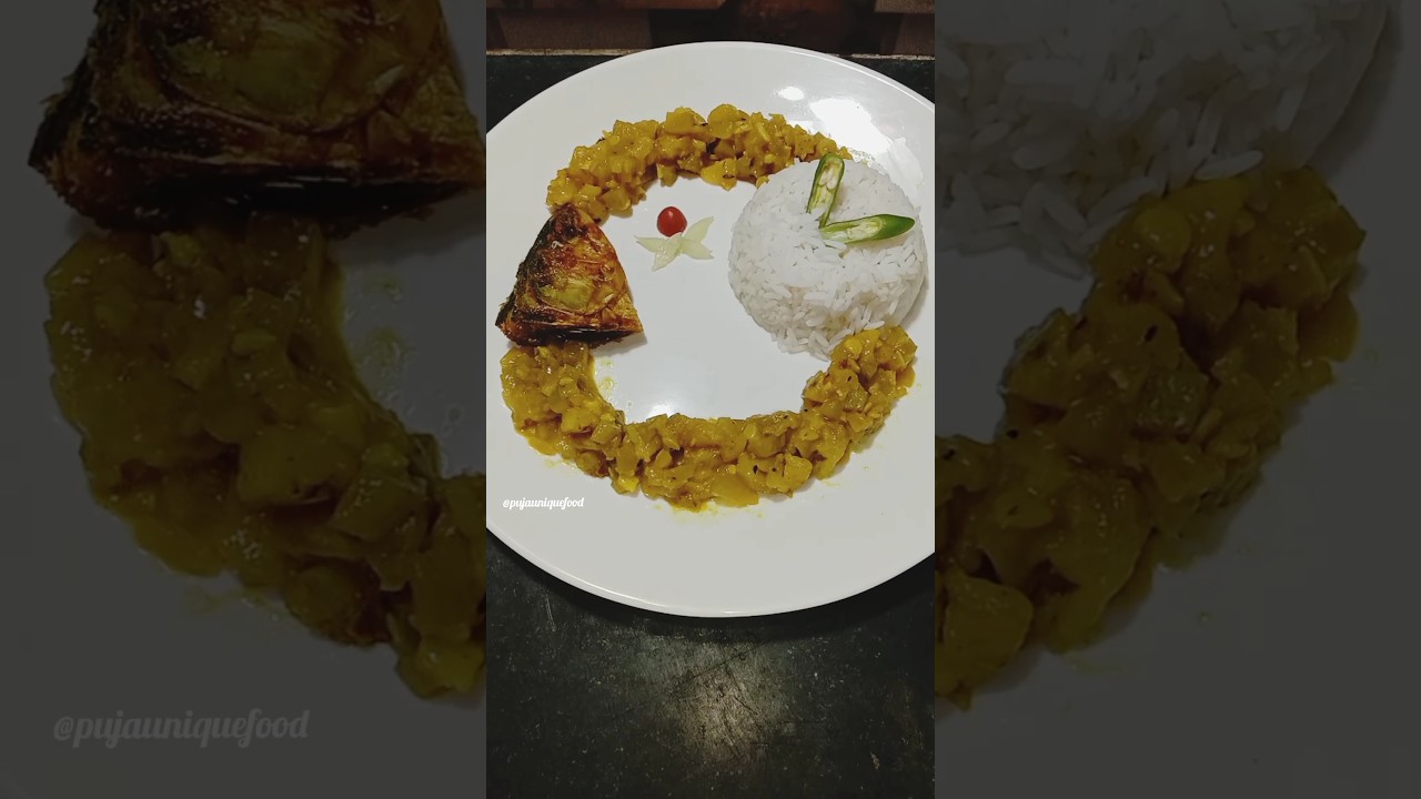 amazing Rice Plate decoration ideas #shorts #youtubeshorts #food #decoration #ideas