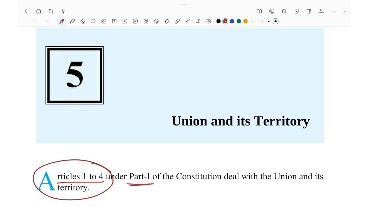 Union and its territories - very quick to understand