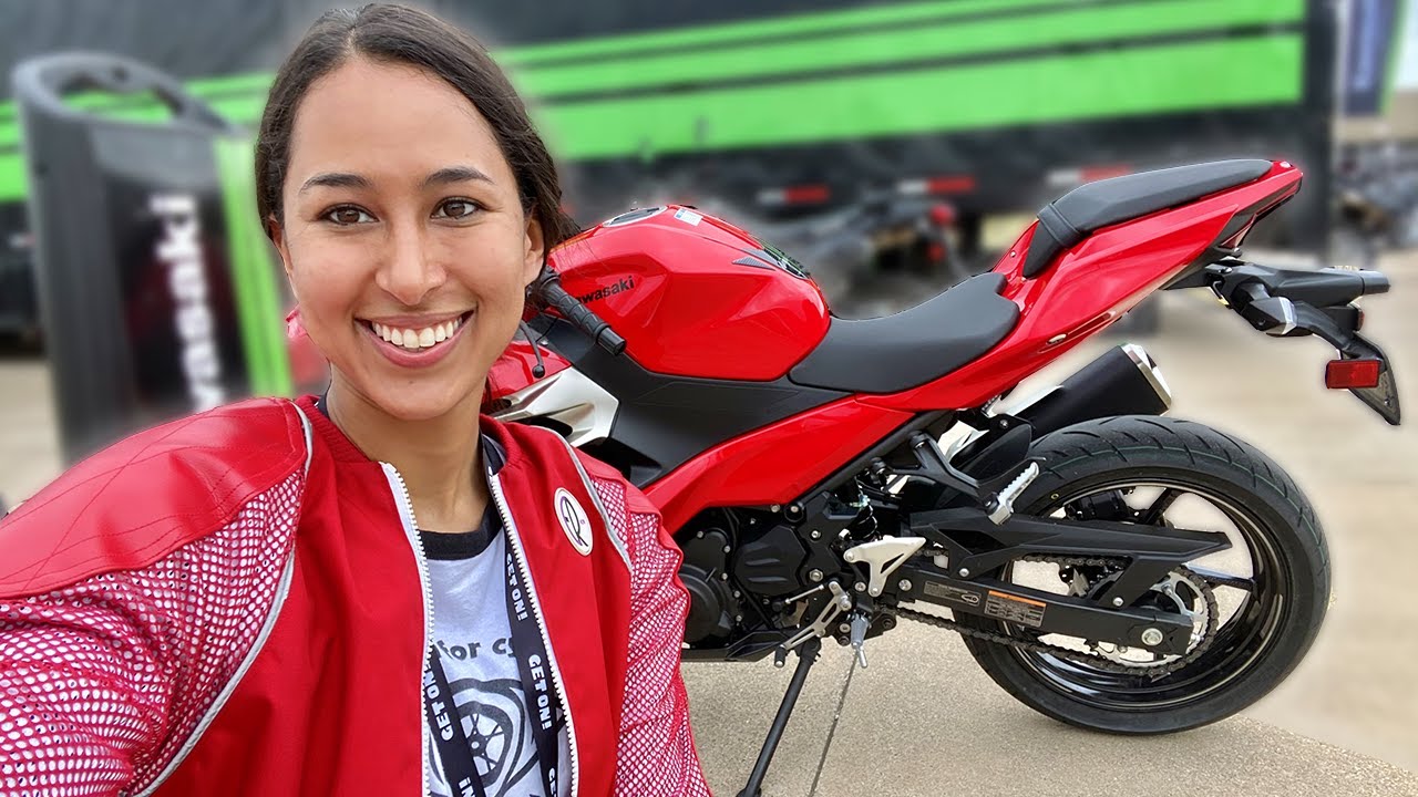 My first time on a Ninja 400!