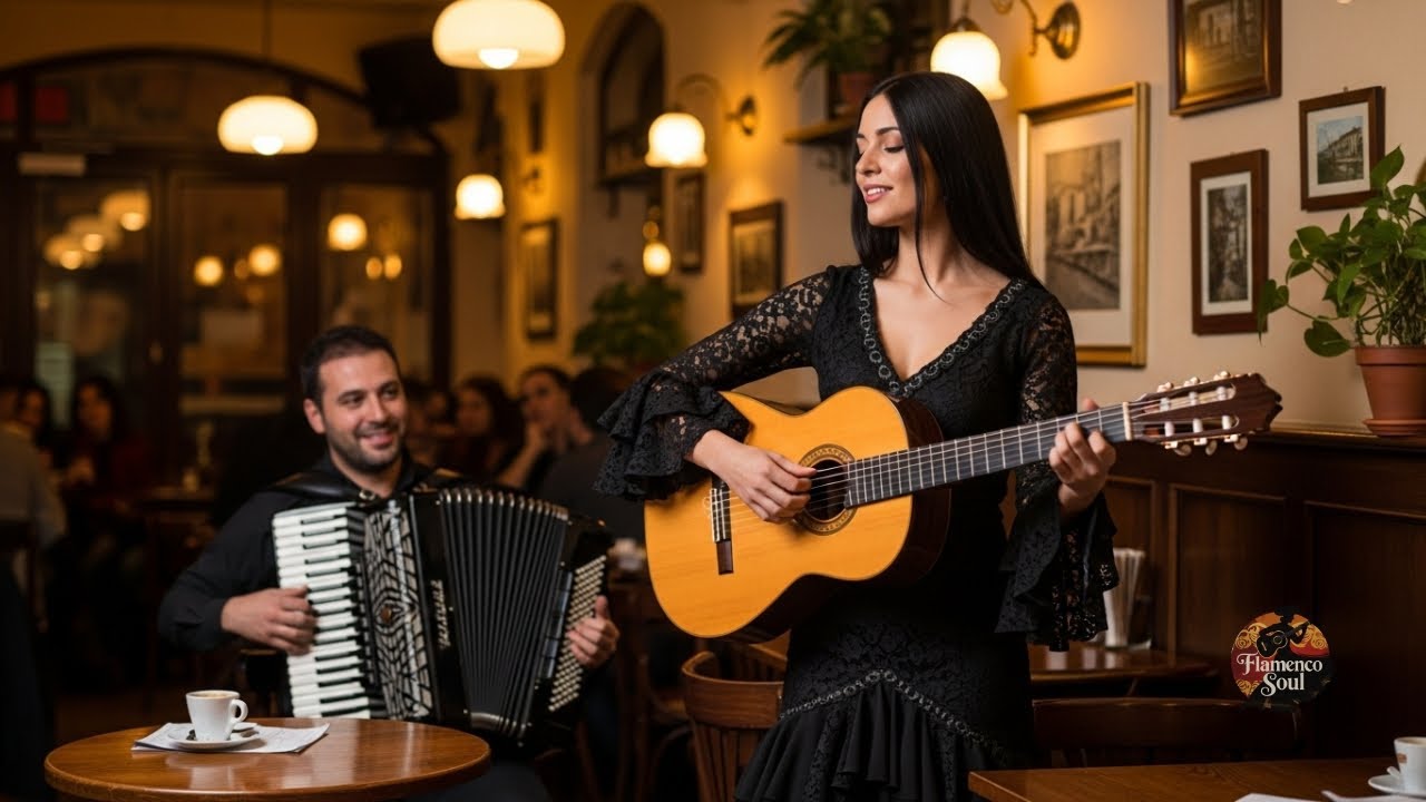 Flamenco × Accordion LIVE – Spanish–French Café Fusion Music 24/7