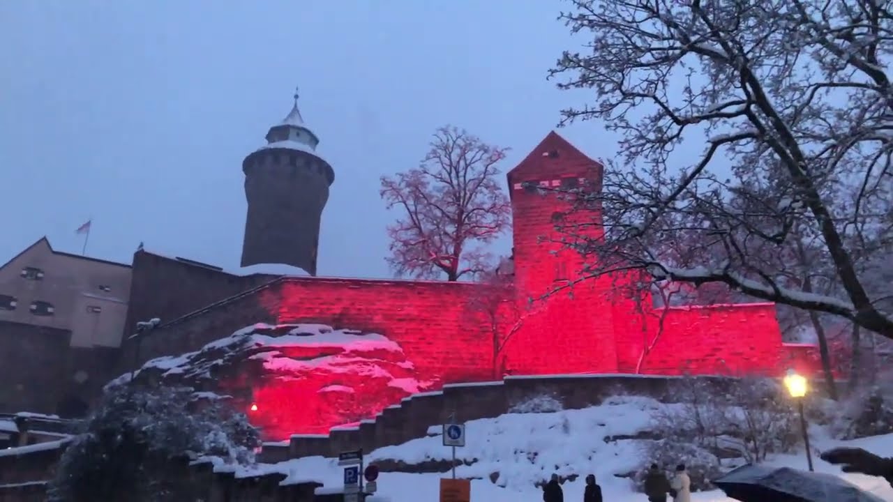 Nürnberg im Winter: Hoch zur Burg und runter zum Tiergärtnertorplatz #nürnberg #winter #spaziergang