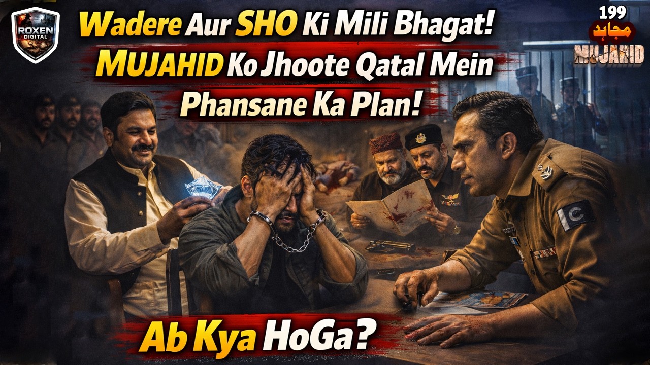 MUJAHID EP199 || Wadere Aur SHO Ki Khatarnaak Saazish… Mujahid Jhoote Qatal Mein Phans Gaya