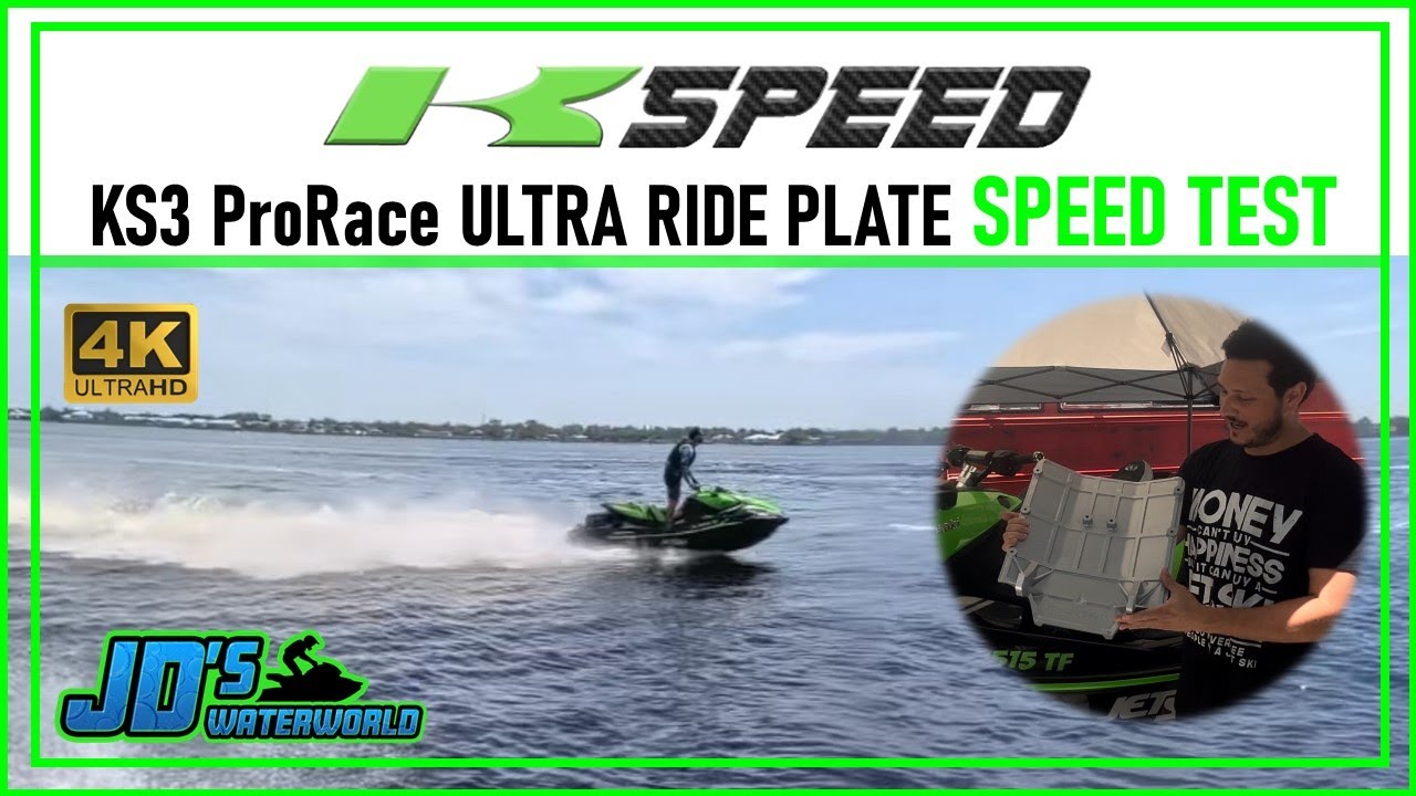 PART 3: Speed Test of the Kspeed KS3 ProRace Ride Plate for the 22'+ Kawasaki Ultra 310 Jet Ski [4K]