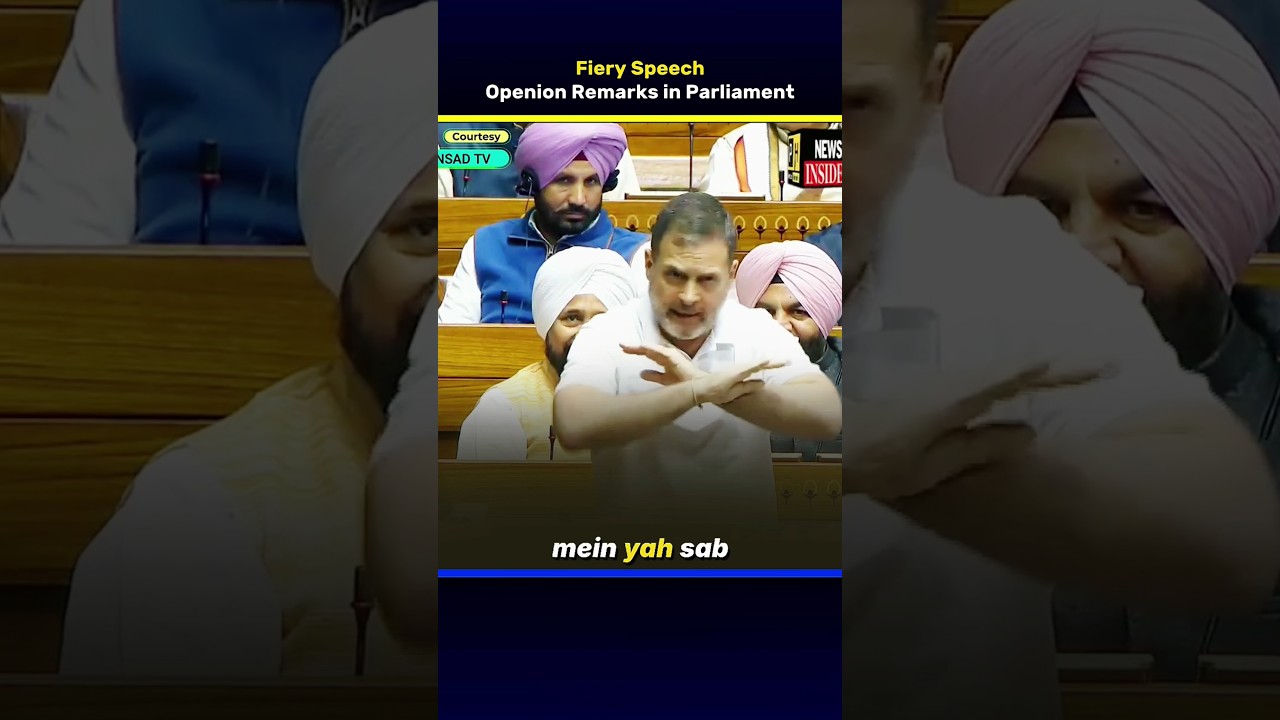 Rahul Gandhi opening remarks in Parliament | Fiery Speech | Direct News