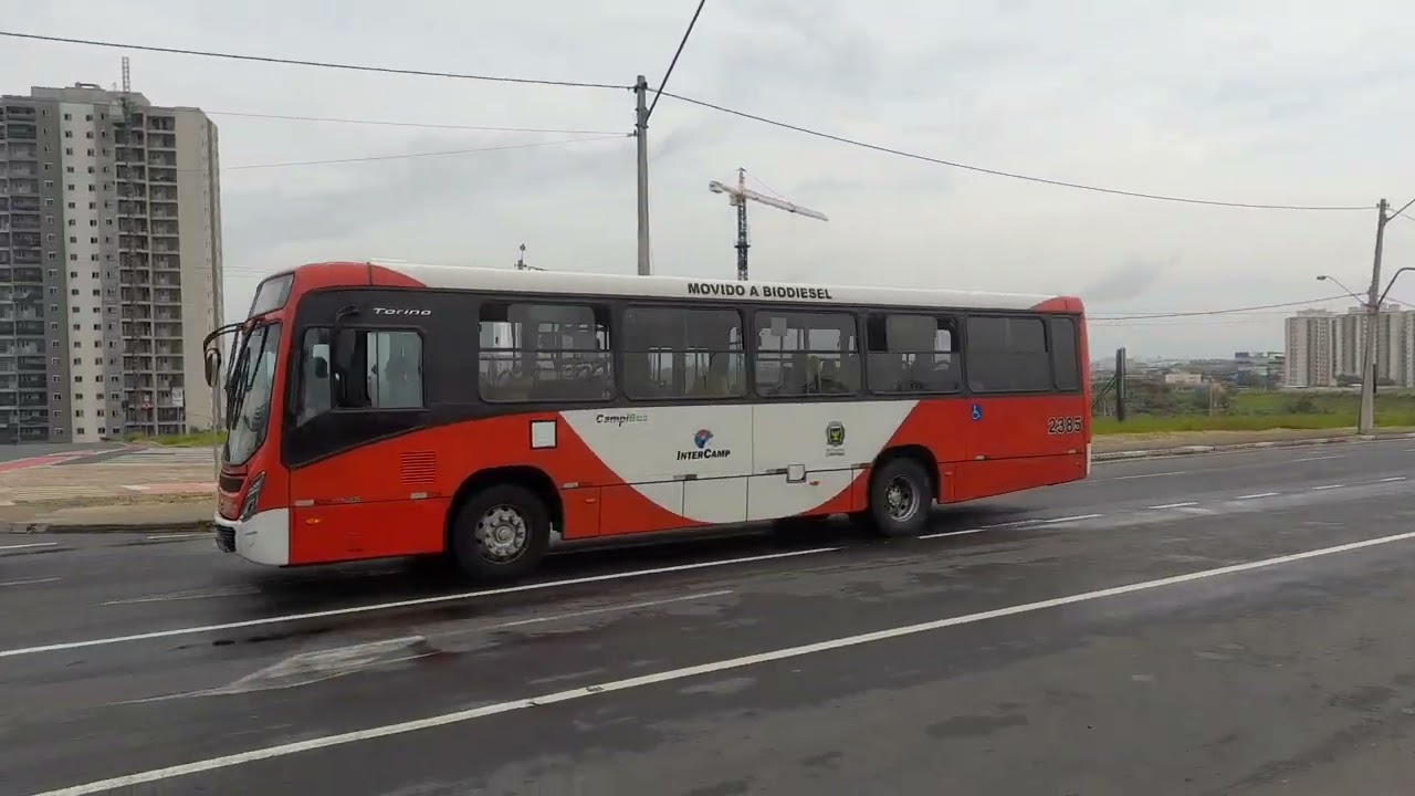 Terminal Satélite Iris do corredor BRT de Campinas, movimentação de ônibus