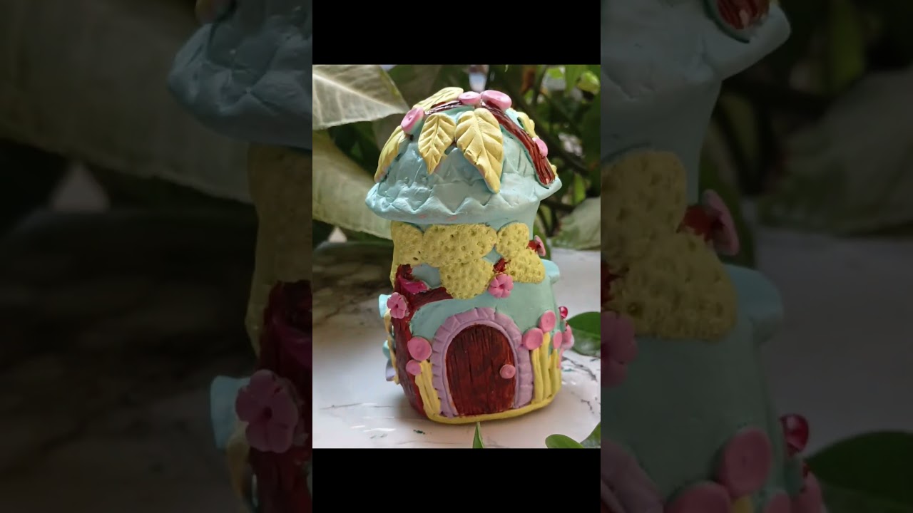 DIY cute bottle house