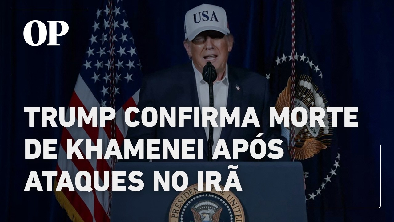 Trump confirma morte de Khamenei após ataques no Irã