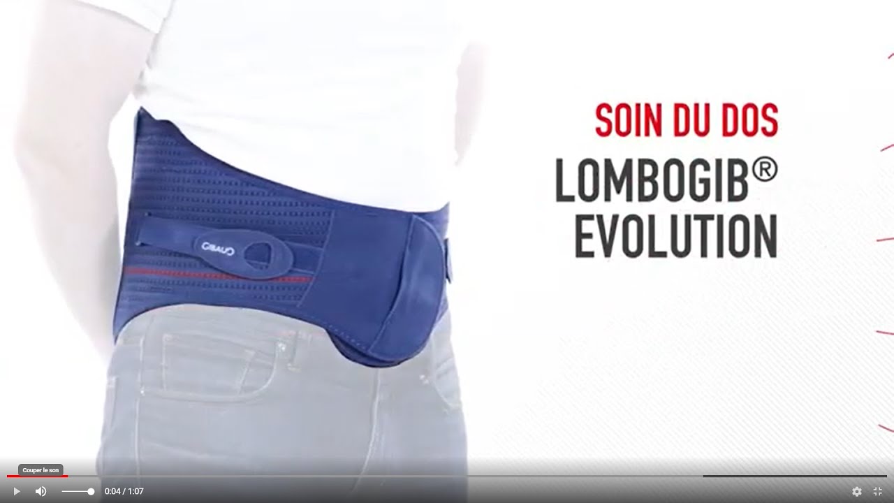 Ceinture Lombogib® Evolution Gibaud - Mise en place