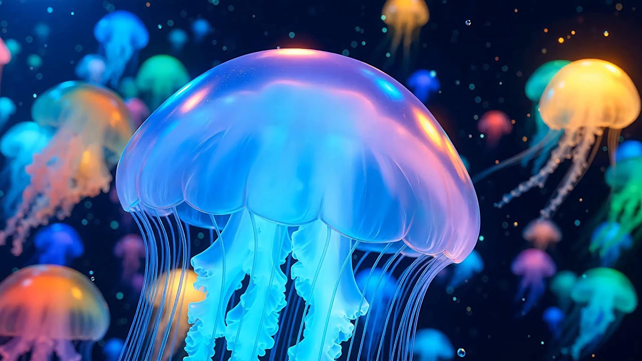 Relaxing music in the world of jellyfish