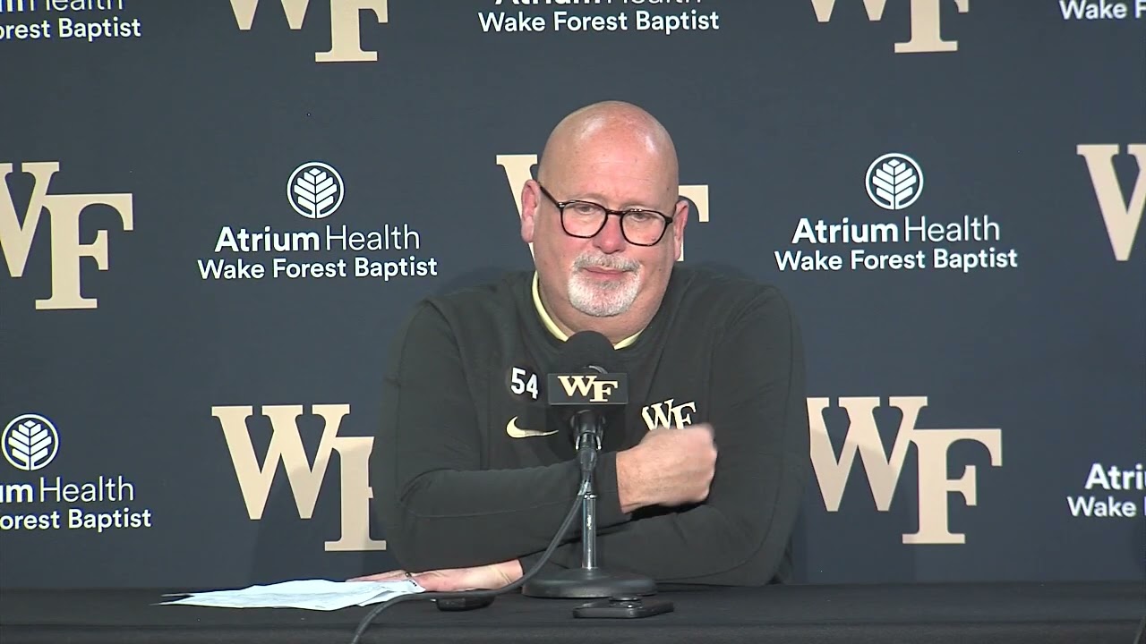 Wake Forest Basketball coach Steve Forbes post-SMU press conference