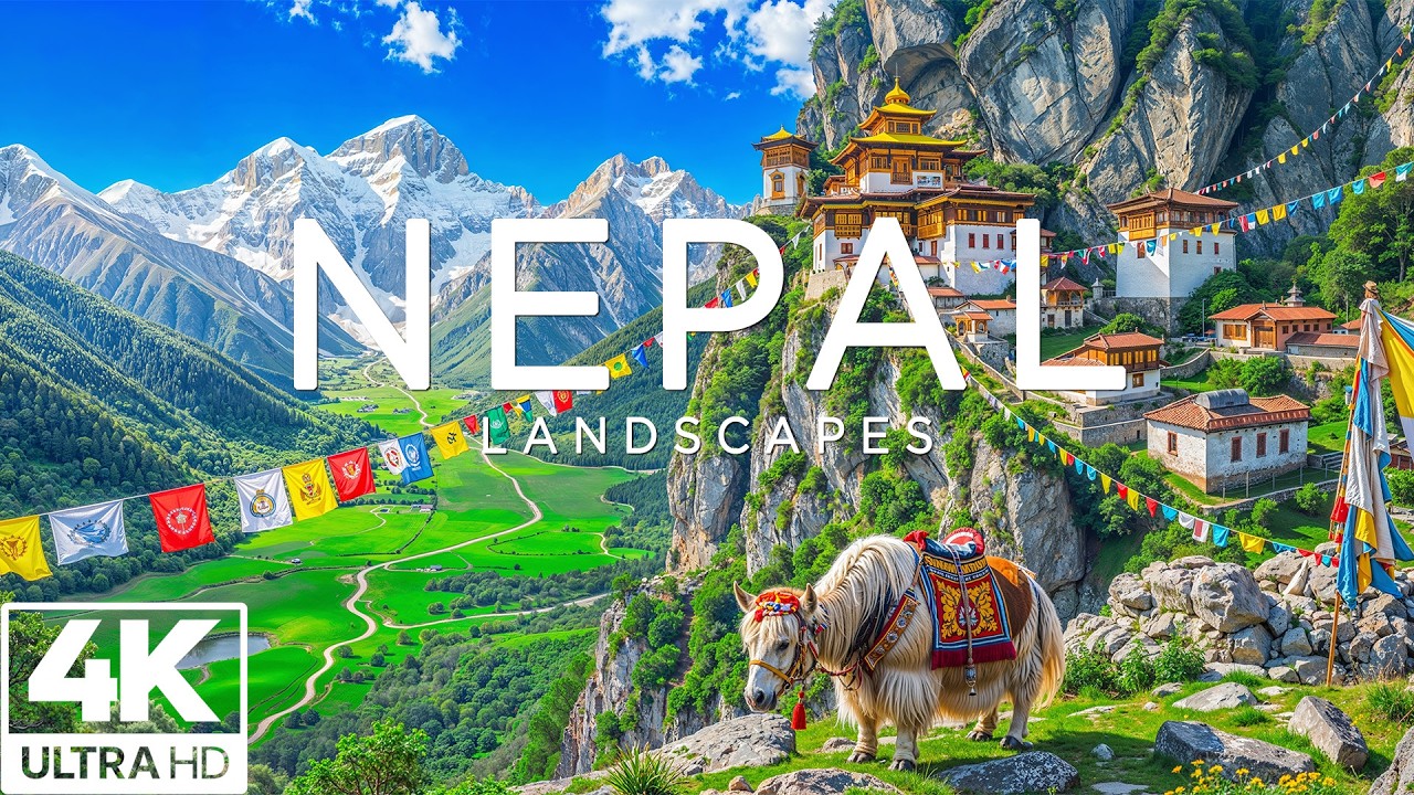 Nepal 4K | Himalayan Peaks, Sacred Temples & Emerald Valleys of the Roof of the World Views