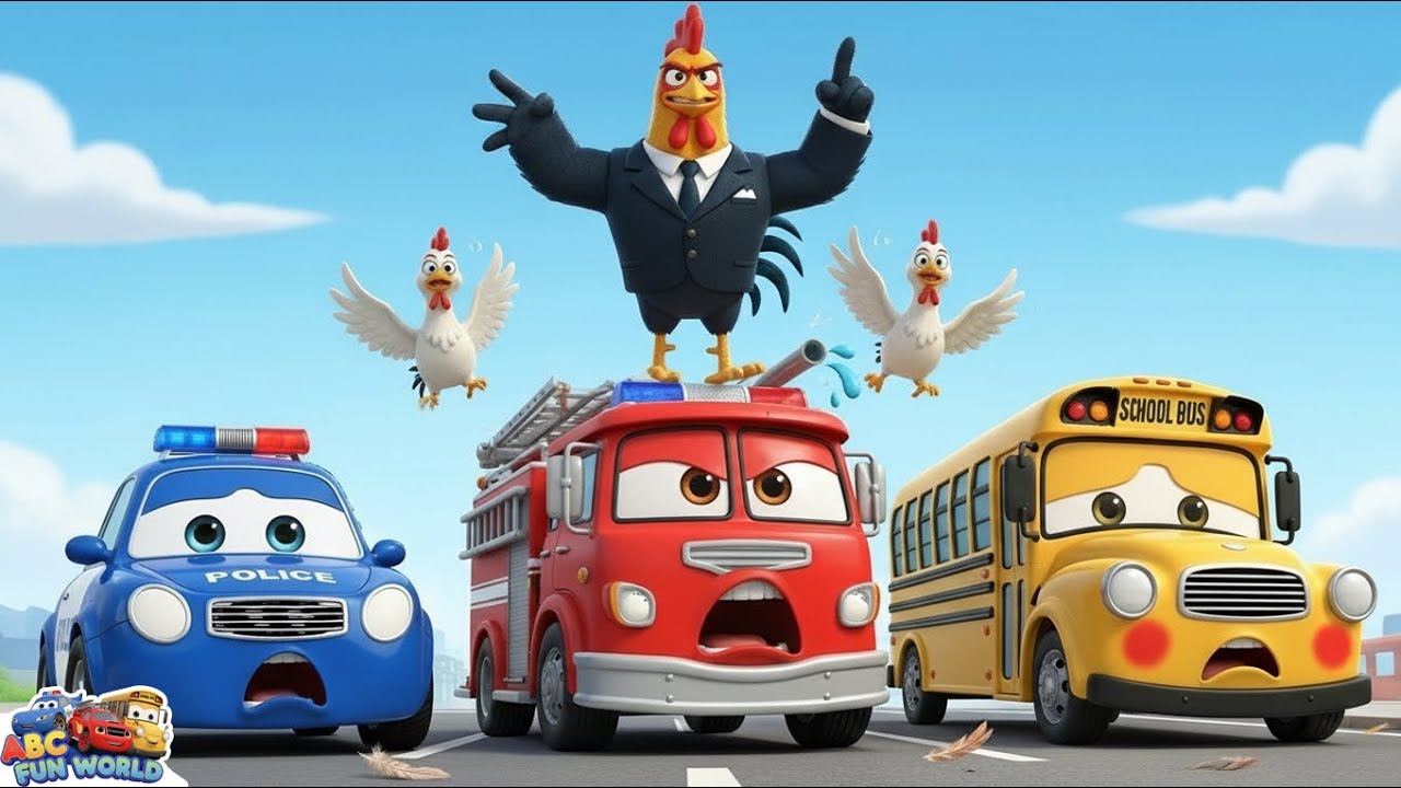 The Great Chicken Escape! | Funny Cars for Kids