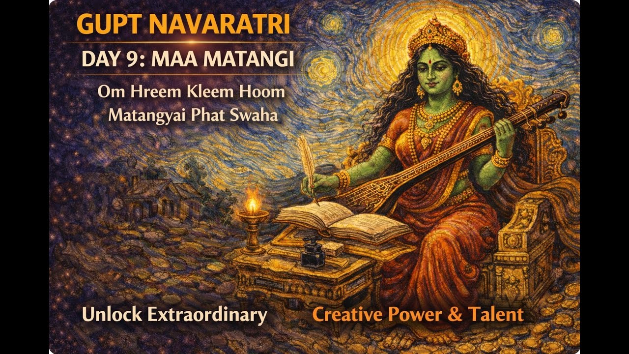 माँ मातंगी बीज मंत्र | Gupt Navratri 2026 Day 9 | Divine Shakti